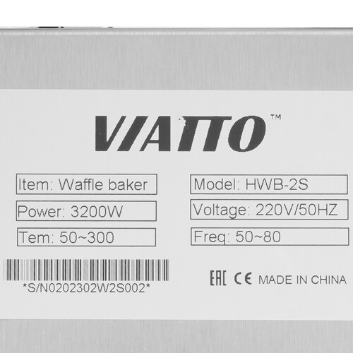 Купить Вафельница Viatto HWB-2S черный  9985866. Характеристики, отзывы и цены в Донецке