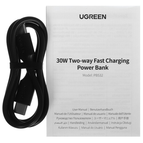 Купить Портативный аккумулятор Ugreen PB532 серый  5640147. Характеристики, отзывы и цены в Донецке