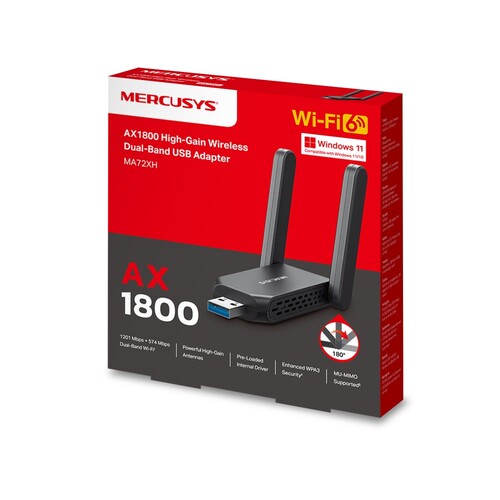 Купить Wi-Fi адаптер Mercusys MA72XH  9276973. Характеристики, отзывы и цены в Донецке