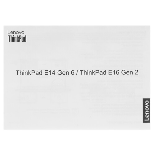 Купить 14" Ноутбук Lenovo ThinkPad E14 Gen 6 черный  5648855. Характеристики, отзывы и цены в Донецке