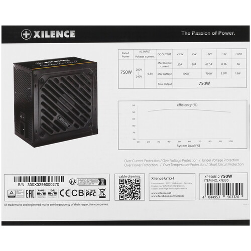 Купить Блок питания Xilence Gaming series XN330 750W  5417071. Характеристики, отзывы и цены в Донецке
