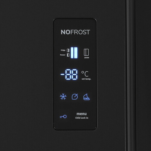 Купить Холодильник Side by Side   Gorenje NRS918EMB черный  5462655. Характеристики, отзывы и цены в Донецке