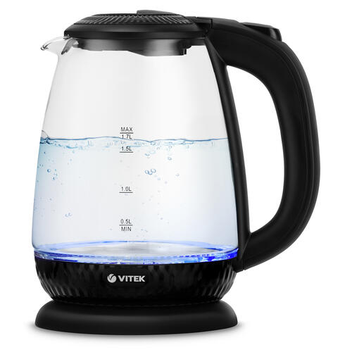 Купить Электрочайник Vitek VT-7074 черный  5341512. Характеристики, отзывы и цены в Донецке