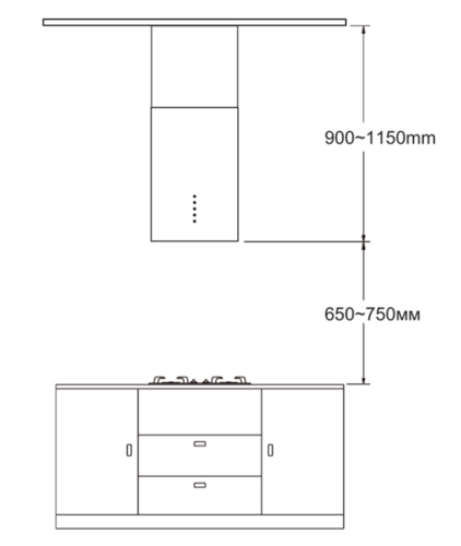 Купить Вытяжка островная Meferi TUBE35WH ISLA ULTRA белый  9202545. Характеристики, отзывы и цены в Донецке