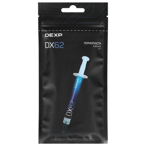 Купить Термопаста DEXP DX62  5432769. Характеристики, отзывы и цены в Донецке