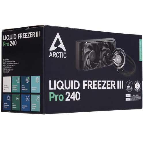 Купить Система охлаждения ARCTIC Liquid Freezer III Pro 240 черная  9271745. Характеристики, отзывы и цены в Донецке