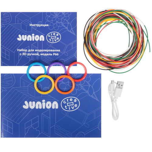 Купить 3D-ручка с пластиком Junion Creative  синий  5609829. Характеристики, отзывы и цены в Донецке