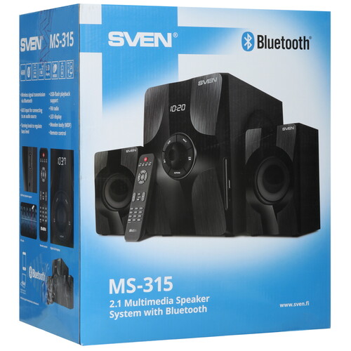 Купить Колонки SVEN MS-315 черный  5425710. Характеристики, отзывы и цены в Донецке