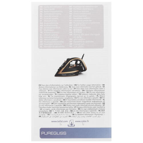 Купить Утюг Tefal Puregliss FV8043E0 белый  5410378. Характеристики, отзывы и цены в Донецке