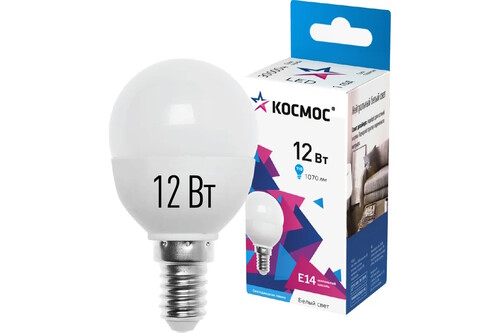 Купить Комплект светодиодных ламп Космос LkecLED12WGL45E1445  9303094. Характеристики, отзывы и цены в Донецке