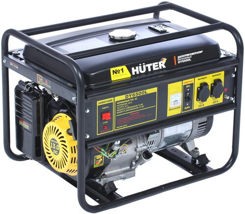 Купить Электрогенератор   бензиновый Huter DY6500L  7959659. Характеристики, отзывы и цены в Донецке