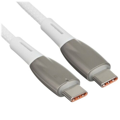 Купить Кабель круглый Baseus USB Type-C - USB Type-C белый 1 м  9167124. Характеристики, отзывы и цены в Донецке