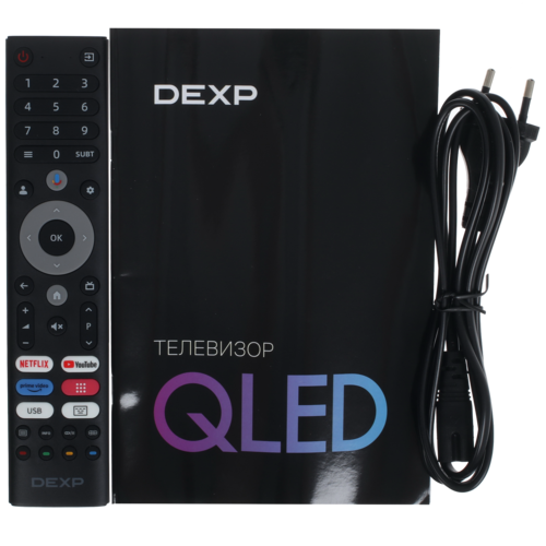 Купить 50" (127 см) Телевизор DEXP 50QCG черный  9082411. Характеристики, отзывы и цены в Донецке