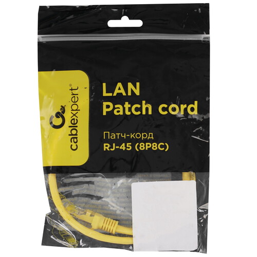 Купить Патч-корд Cablexpert PP12-0.5M/Y  9154477. Характеристики, отзывы и цены в Донецке