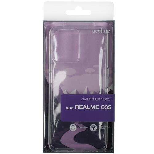 Купить Накладка  Aceline Silicone для realme C35 прозрачный  5070519. Характеристики, отзывы и цены в Донецке