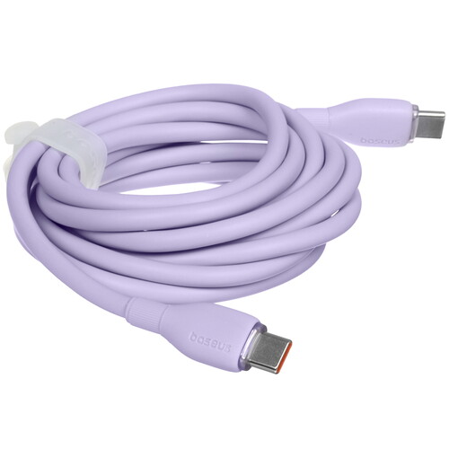Купить Кабель круглый Baseus USB Type-C - USB Type-C фиолетовый 2 м  5627574. Характеристики, отзывы и цены в Донецке