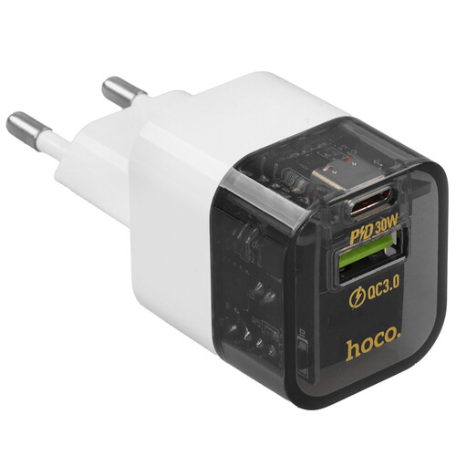 Купить Сетевое зарядное устройство Hoco C131A черный  5609264. Характеристики, отзывы и цены в Донецке
