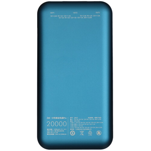 Купить Портативный аккумулятор ZMI 10 PRO синий  5470286. Характеристики, отзывы и цены в Донецке