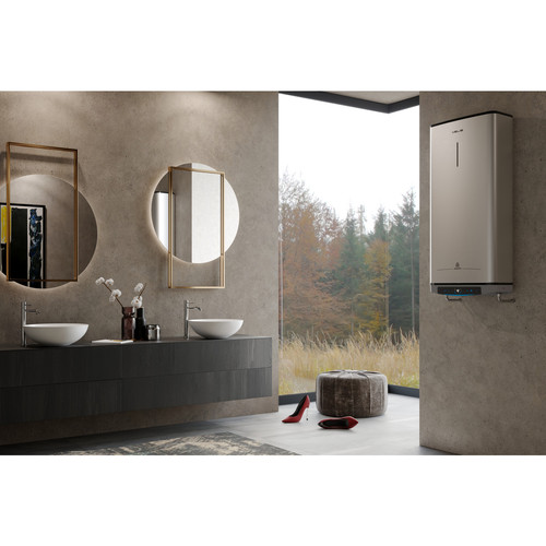 Купить Накопительный водонагреватель электрический Ariston VELIS LUX INOX PW ABSE WIFI 80  5366943. Характеристики, отзывы и цены в Донецке