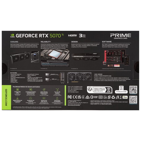 Купить Видеокарта ASUS GeForce RTX 5070 Ti PRIME OC Edition  5613385. Характеристики, отзывы и цены в Донецке