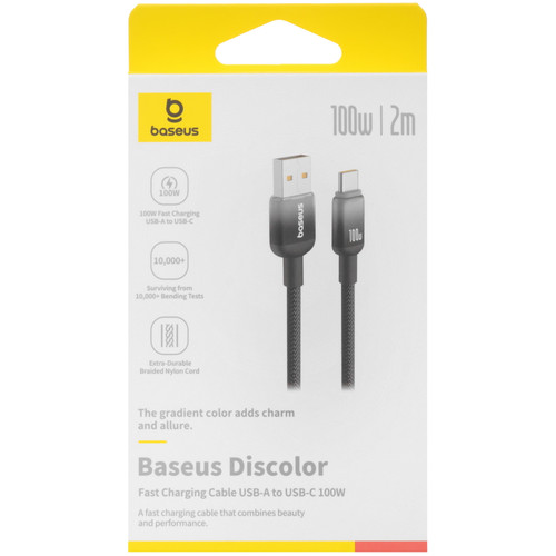 Купить Кабель Baseus USB Type-C - USB Type-A черный  5627615. Характеристики, отзывы и цены в Донецке