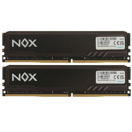 Купить Оперативная память Apacer NOX [AH4U32G26C08YMBAA-2] 32 ГБ  5095709. Характеристики, отзывы и цены в Донецке