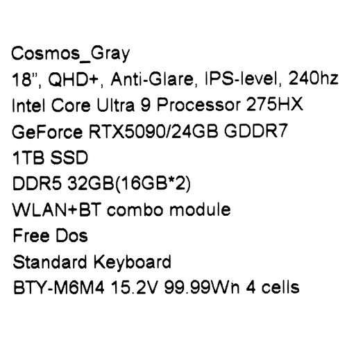 Купить 18" Ноутбук MSI Vector 18 HX AI A2XWJG-675XRU серый  5629065. Характеристики, отзывы и цены в Донецке