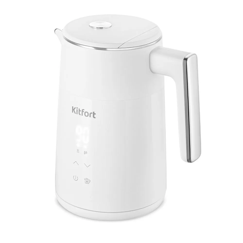 Купить Электрочайник Kitfort КТ-6715 белый  9212788. Характеристики, отзывы и цены в Донецке