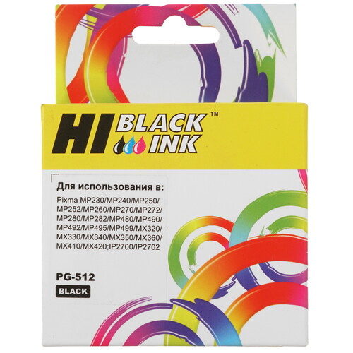 Купить Картридж Hi-Black HB-PG-512 черный  5603336. Характеристики, отзывы и цены в Донецке