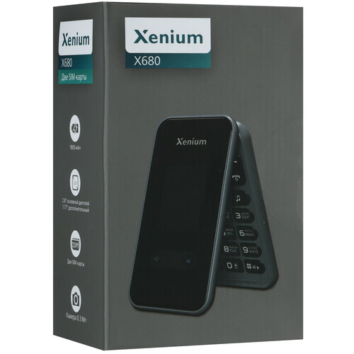 Купить Сотовый телефон Xenium X680 серый  9221440. Характеристики, отзывы и цены в Донецке