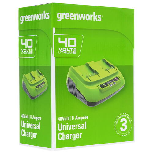 Купить Зарядное устройство Greenworks G40UC8 40V  9966323. Характеристики, отзывы и цены в Донецке