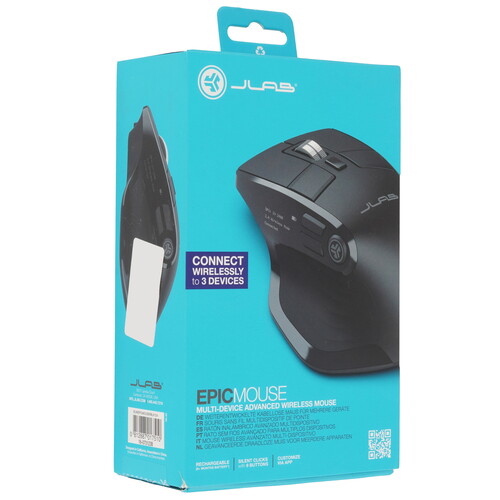Купить Мышь беспроводная JLab Epic  черный  9308380. Характеристики, отзывы и цены в Донецке