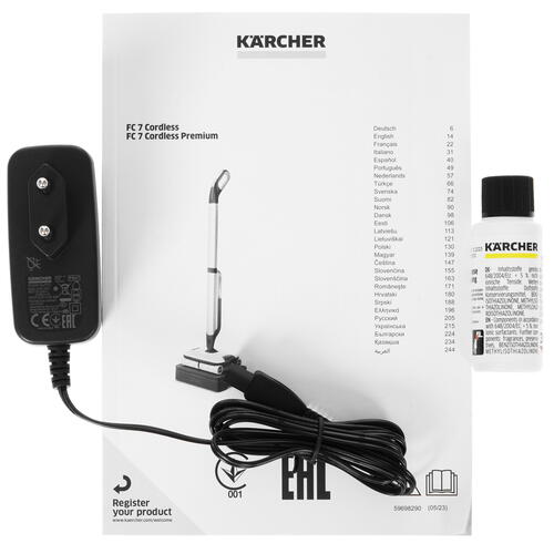 Купить Электрошвабра    Karcher FC 7 Cordless  серебристый  9078331. Характеристики, отзывы и цены в Донецке