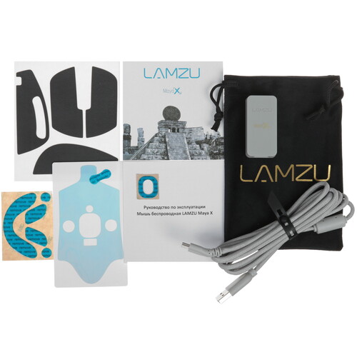 Купить Мышь беспроводная/проводная LAMZU Maya X  серый  5499745. Характеристики, отзывы и цены в Донецке