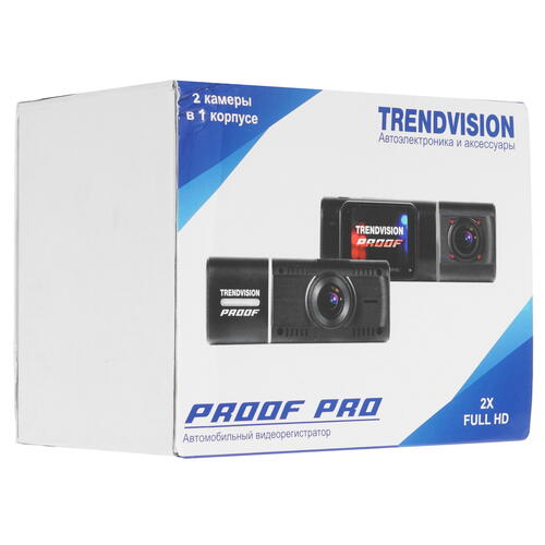 Купить Видеорегистратор TrendVision Proof Pro + салонная камера  4819009. Характеристики, отзывы и цены в Донецке