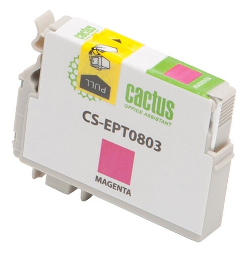 Купить Картридж Cactus CS-EPT0803 пурпурный  7930580. Характеристики, отзывы и цены в Донецке