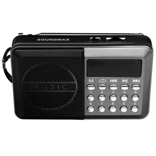 Купить Радиоприемник Soundmax SM-RD2127 серый  5406347. Характеристики, отзывы и цены в Донецке