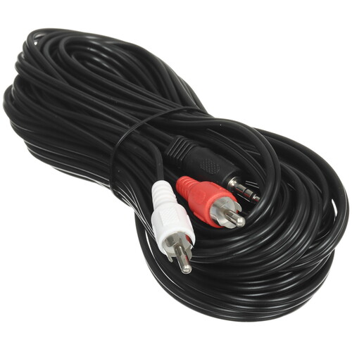 Купить Кабель   Cablexpert 2RCA - jack 3.5 мм черный  5630970. Характеристики, отзывы и цены в Донецке