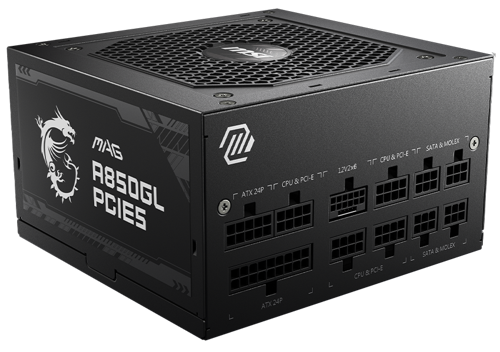 Купить Блок питания MSI MAG A850GL PCIE5  черный  5449947. Характеристики, отзывы и цены в Донецке