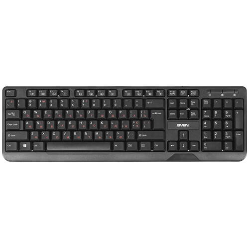 Купить Клавиатура+мышь  проводная  SVEN KB-S330C черный  1390866. Характеристики, отзывы и цены в Донецке
