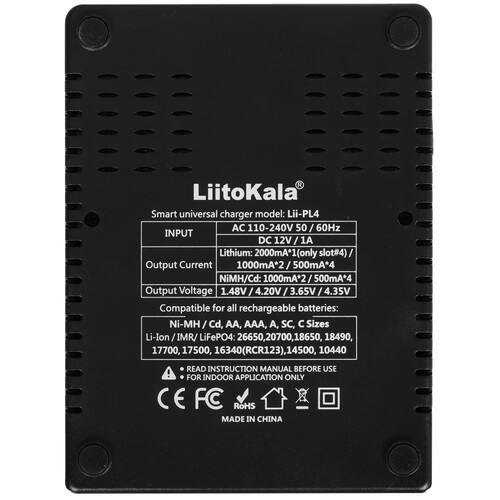 Купить Зарядное устройство LiitoKala Lii-PL4  9212322. Характеристики, отзывы и цены в Донецке