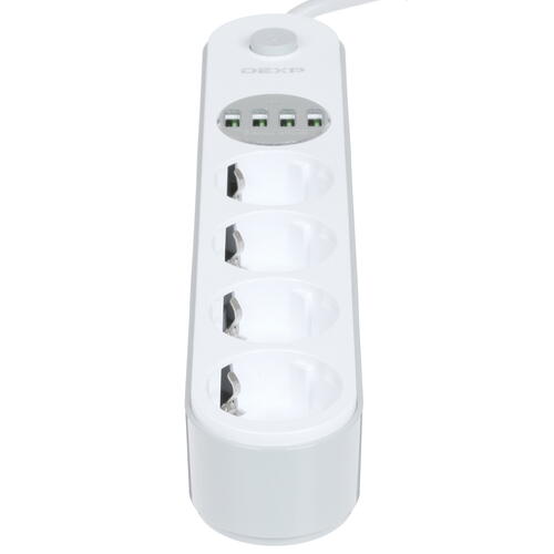 Купить Сетевой фильтр DEXP Home&Office H003O белый  1351765. Характеристики, отзывы и цены в Донецке