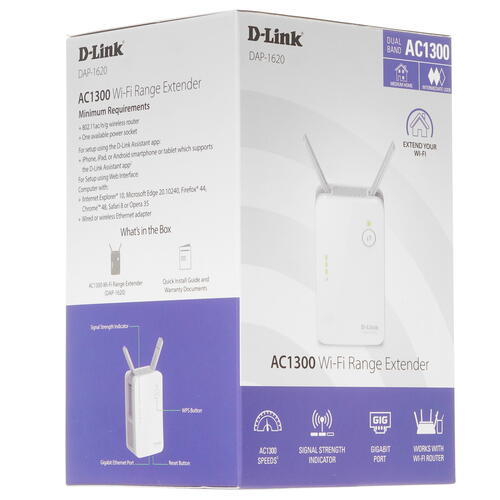Купить Усилитель беспроводного сигнала D-Link DAP-1620  1201558. Характеристики, отзывы и цены в Донецке