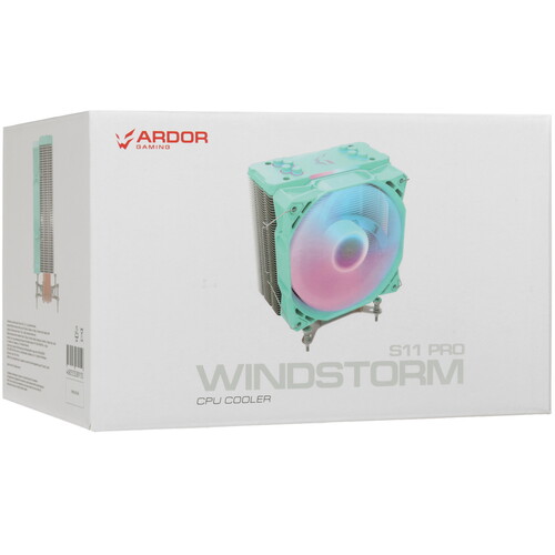 Купить Кулер для процессора ARDOR GAMING WINDSTORM S11 PRO Mint  бирюзовый  5431856. Характеристики, отзывы и цены в Донецке