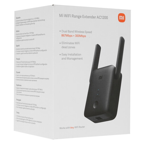 Купить Усилитель беспроводного сигнала Xiaomi Mi WiFi Range Extender AC1200  5416600. Характеристики, отзывы и цены в Донецке