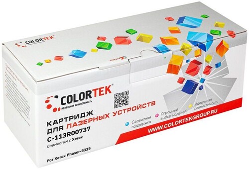 Купить Картридж лазерный Colortek 113R00737 черный  8157644. Характеристики, отзывы и цены в Донецке