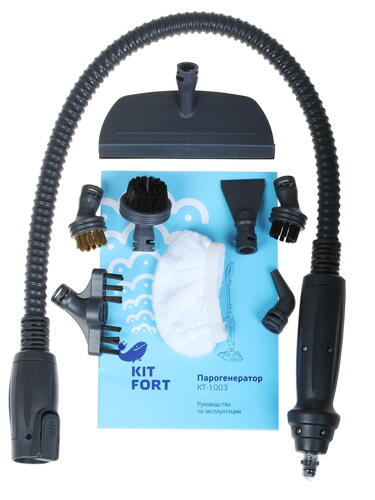 Купить Пароочиститель Kitfort KT-1003 белый  1274894. Характеристики, отзывы и цены в Донецке