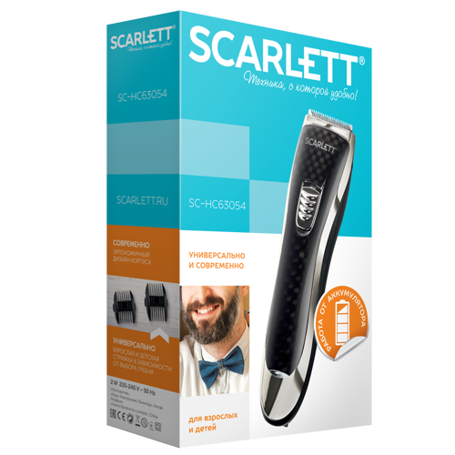 Купить Машинка для стрижки Scarlett SC-HC63054 золотистый/черный  1100503. Характеристики, отзывы и цены в Донецке
