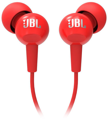 Купить Проводные наушники JBL С100SI красный  1073961. Характеристики, отзывы и цены в Донецке