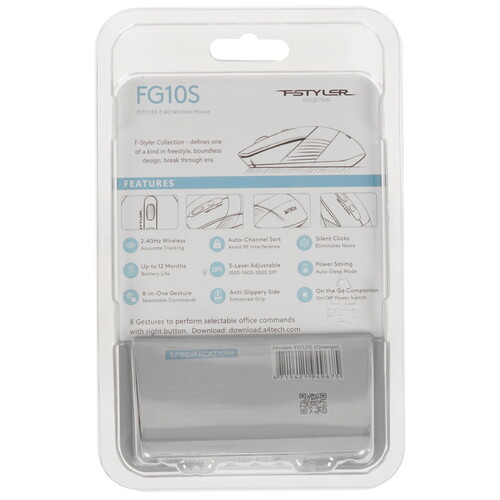 Купить Мышь беспроводная A4Tech Fstyler FG10S  4824782. Характеристики, отзывы и цены в Донецке